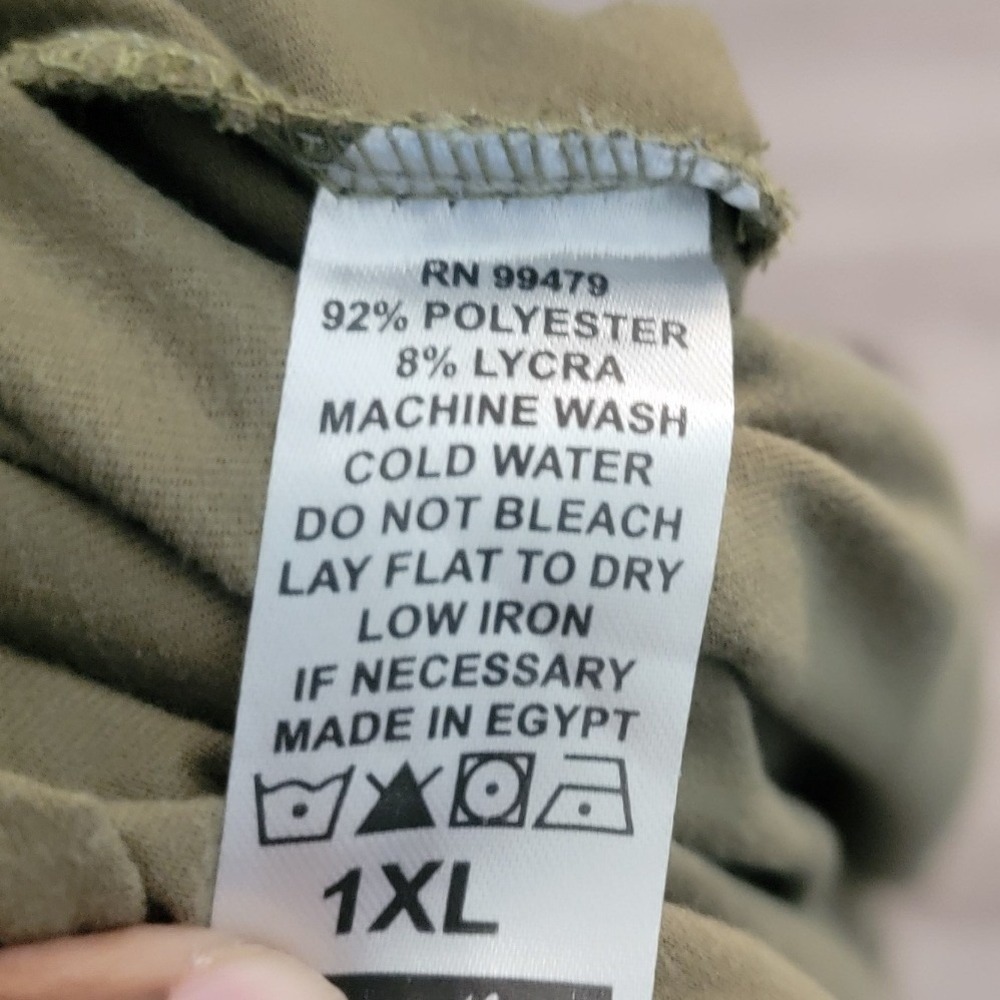 Love Nation Womens Olive Green Open Front Longline Duster Cardigan 1XL 3022-X - Picture 6 of 6